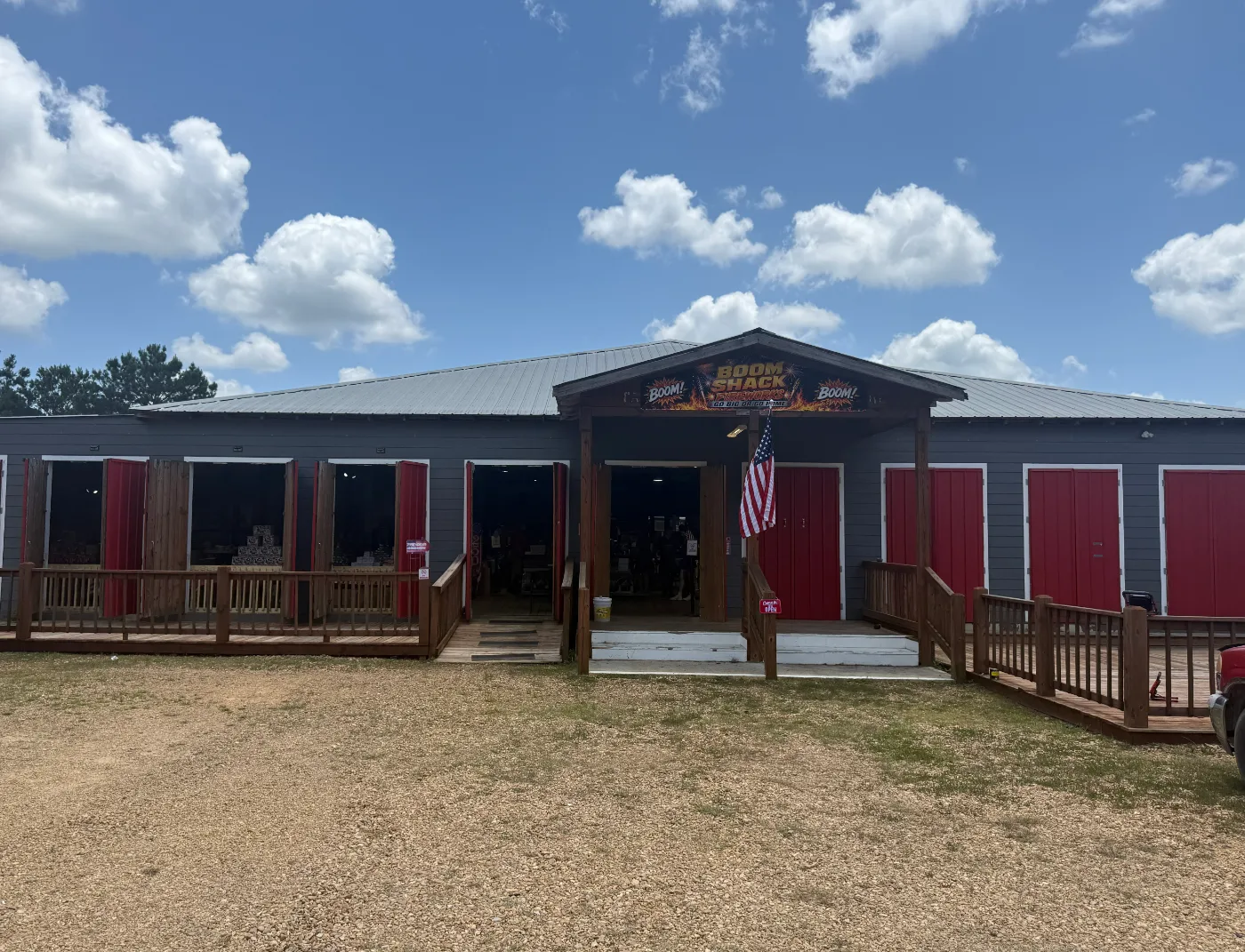 Boom Shack Fireworks store entrance